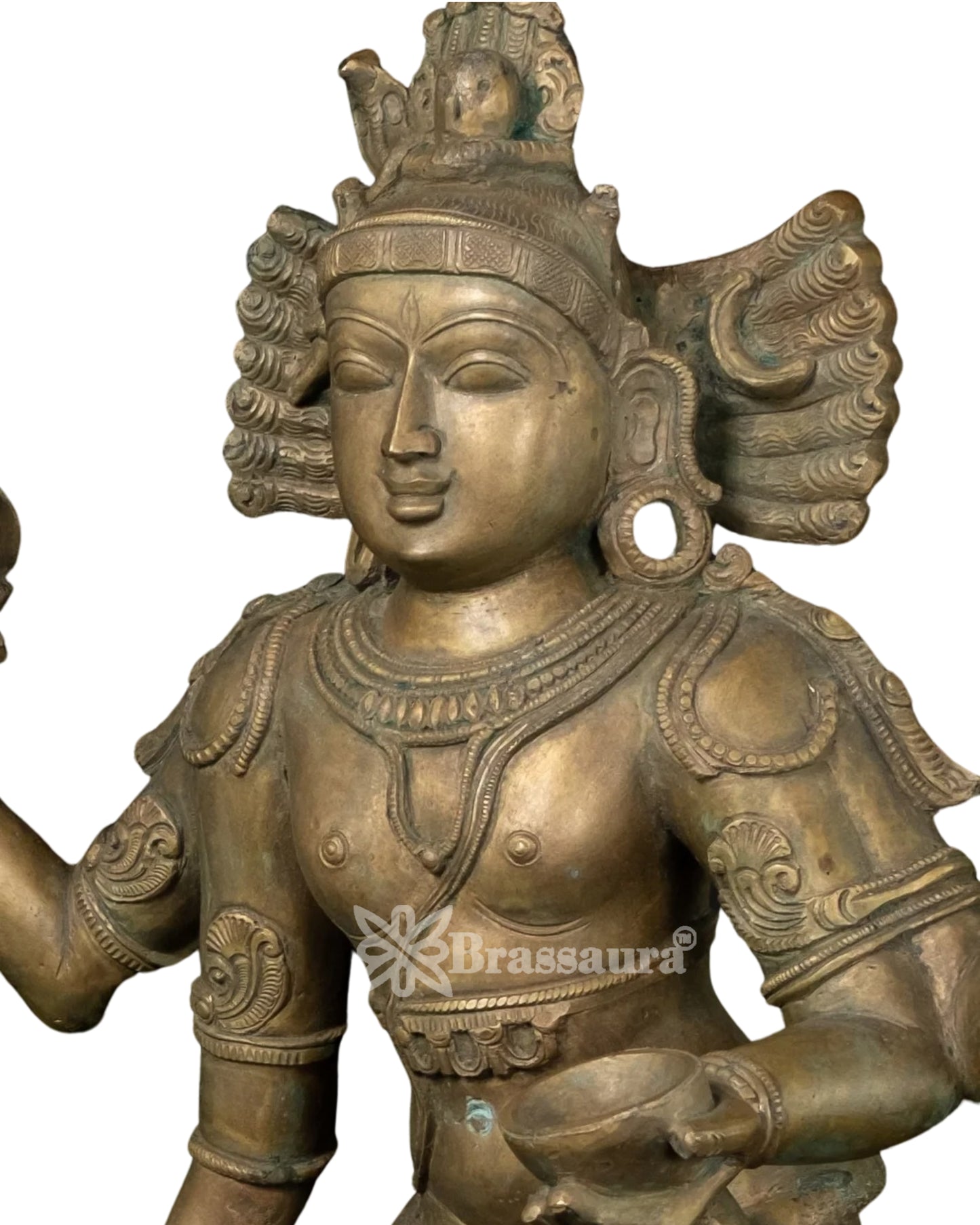 Bronze Antique Lord Bhikshatana Shiva Statue Weight 37 Kg And Height 30 Inch