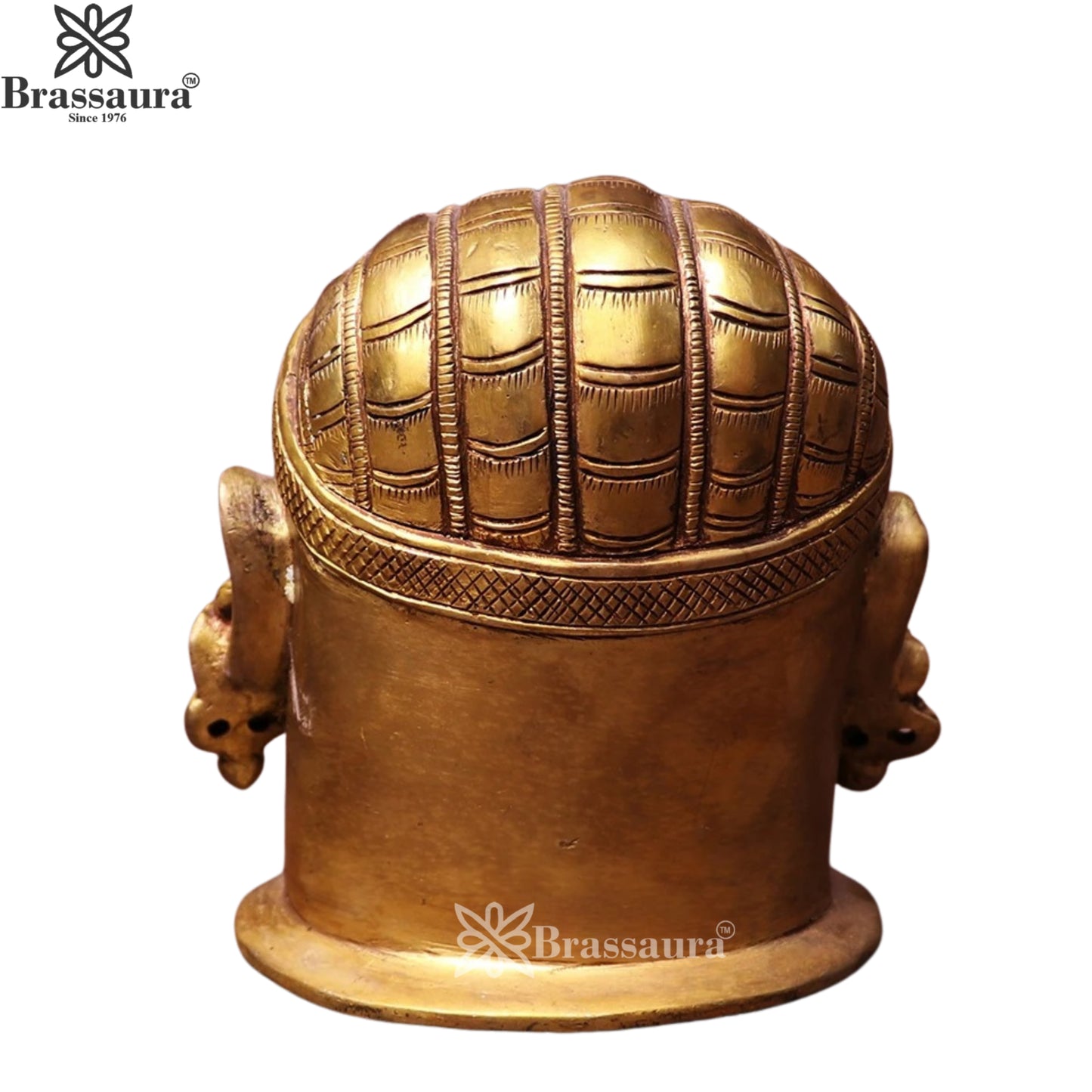 Brass Shiva Mukhlingam Statue Weight 2.1 Kg And Height 5.5 Inch