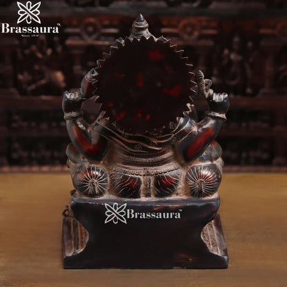 Brass Ganesha Weight 21.7 Kg & Height 18 Inch