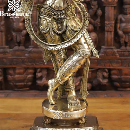 Brass Royal Gold Krishna Murti Weight 17 Kg And Height 28.5 Inch