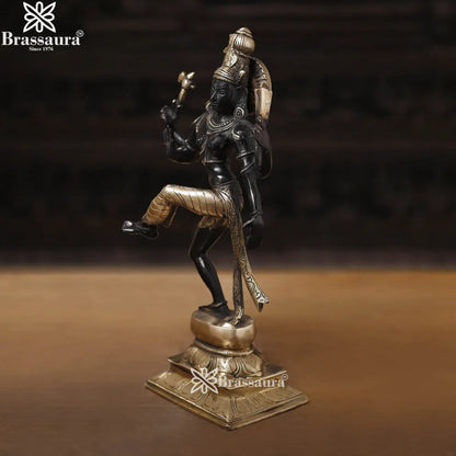 Brass Antique Dancing Natraj Statue Weight 3.12 Kg And Height 12.5 Inch