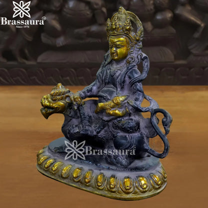 Brass Kuber Statue Weight 1.81 Kg And Height 7 Inch