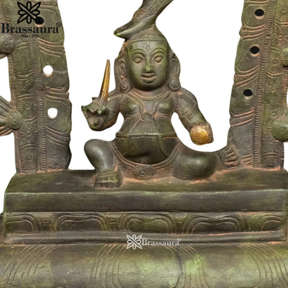 Brass Dancing Natraj Statue Weight 10.5 Kg And Height 24.5 Inch
