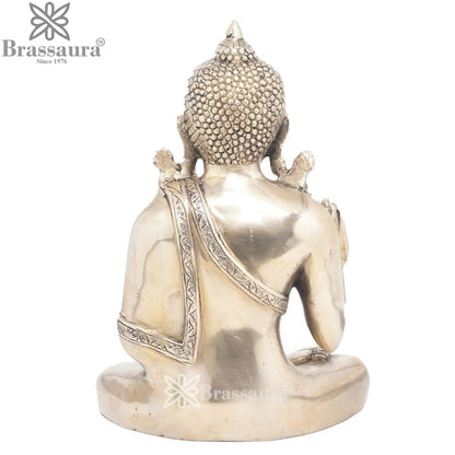 Brass Blessing Royal Golden Buddha Weight 9.5 kg & Height 3.4 Inch