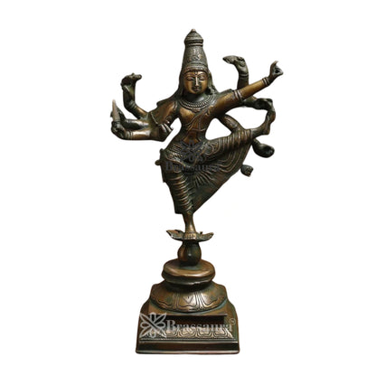 Brass Lord Dancing Shiva Statue Weight 16 Kg And Height 16.5 Inch