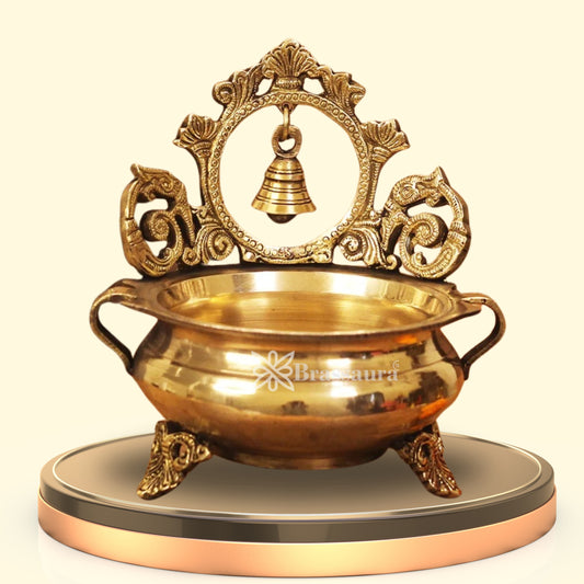 Brass Urli For Home Décor And Gift Items Weight 1.3 kg Height 7 Inch