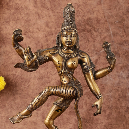 Brass Aardhnareshwar Idol for Home and Decor | Weight 4.97 Kg Height 15 inch