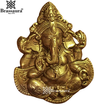 Brass Ganesha Statue Weight 1 Kg And Height 8 Inch