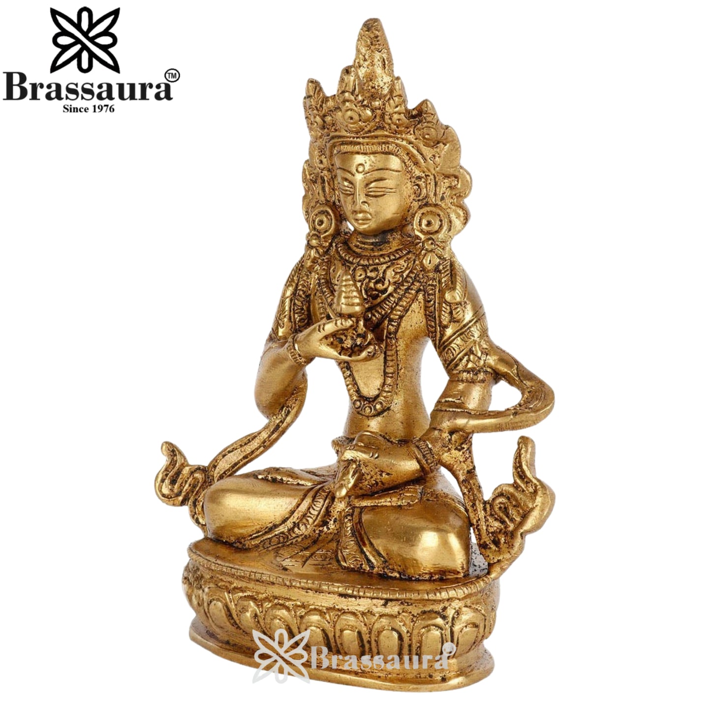 Brass  Antique Tara Weight 0.6 Kg & Height 5 Inch