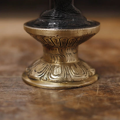 Brass Shivling With Naagraaj Statue Weight 1.23 Kg And Height 6 Inch