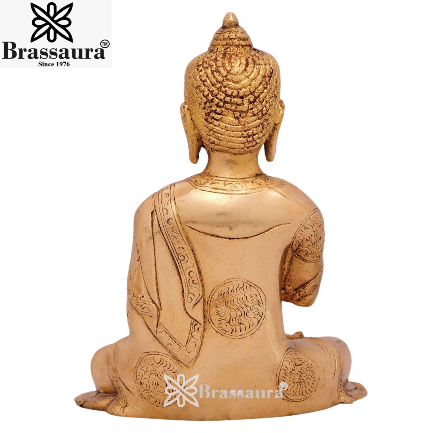 Brass Blessing  Buddha Weight 2 kg & Height 8 Inch