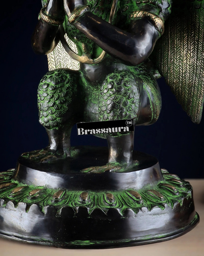Black & Green Antique Brass Idol – Height 17 Inches, Weight 12.7 Kgs