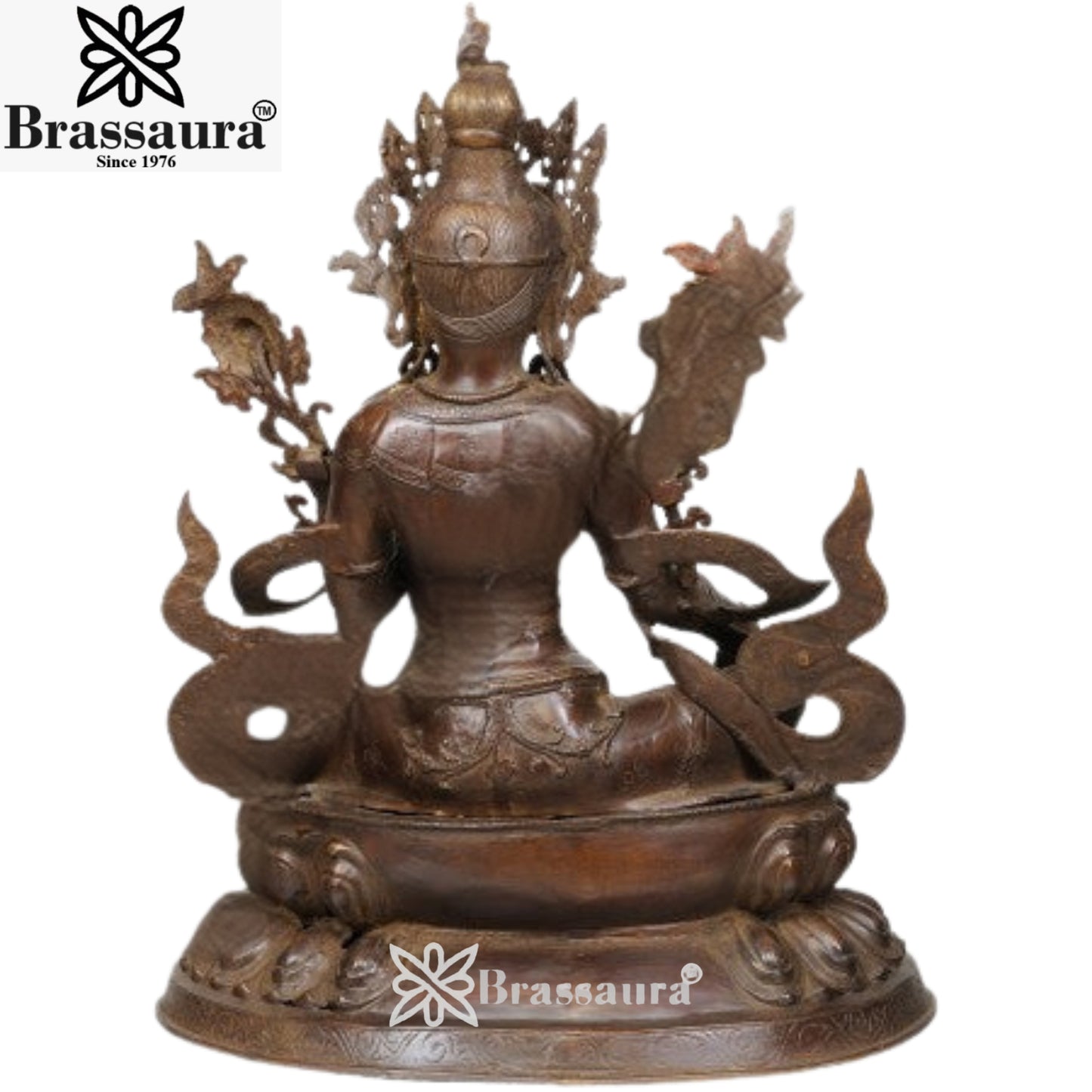 Brass Antique Tara Weight 22 Kg & Height 24.5 Inch