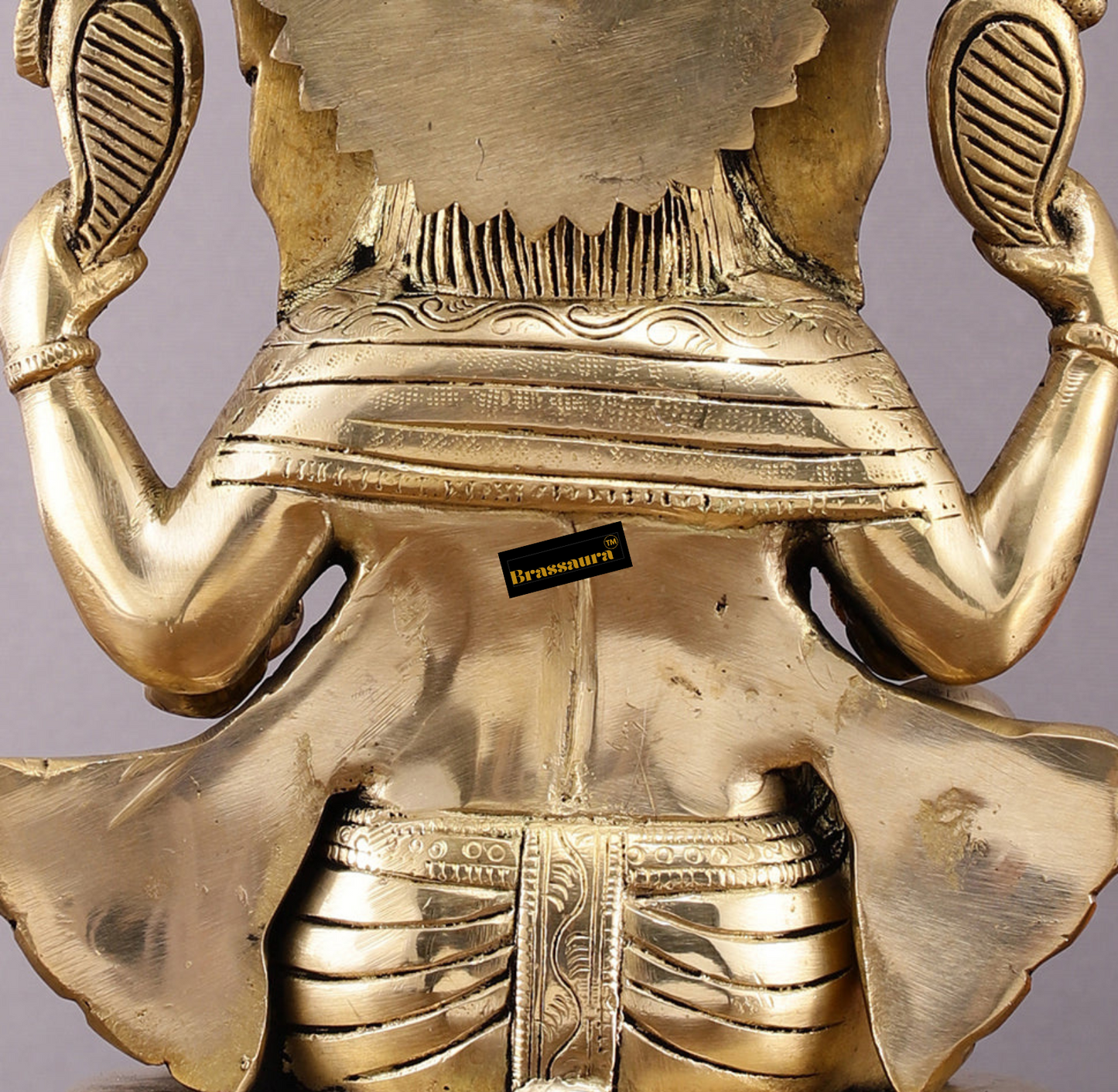 Brassaura™ Brass Mangalkari Ganapati on Lotus Throne – 22" Height, 27 kg – Handcrafted Divine Masterpiece