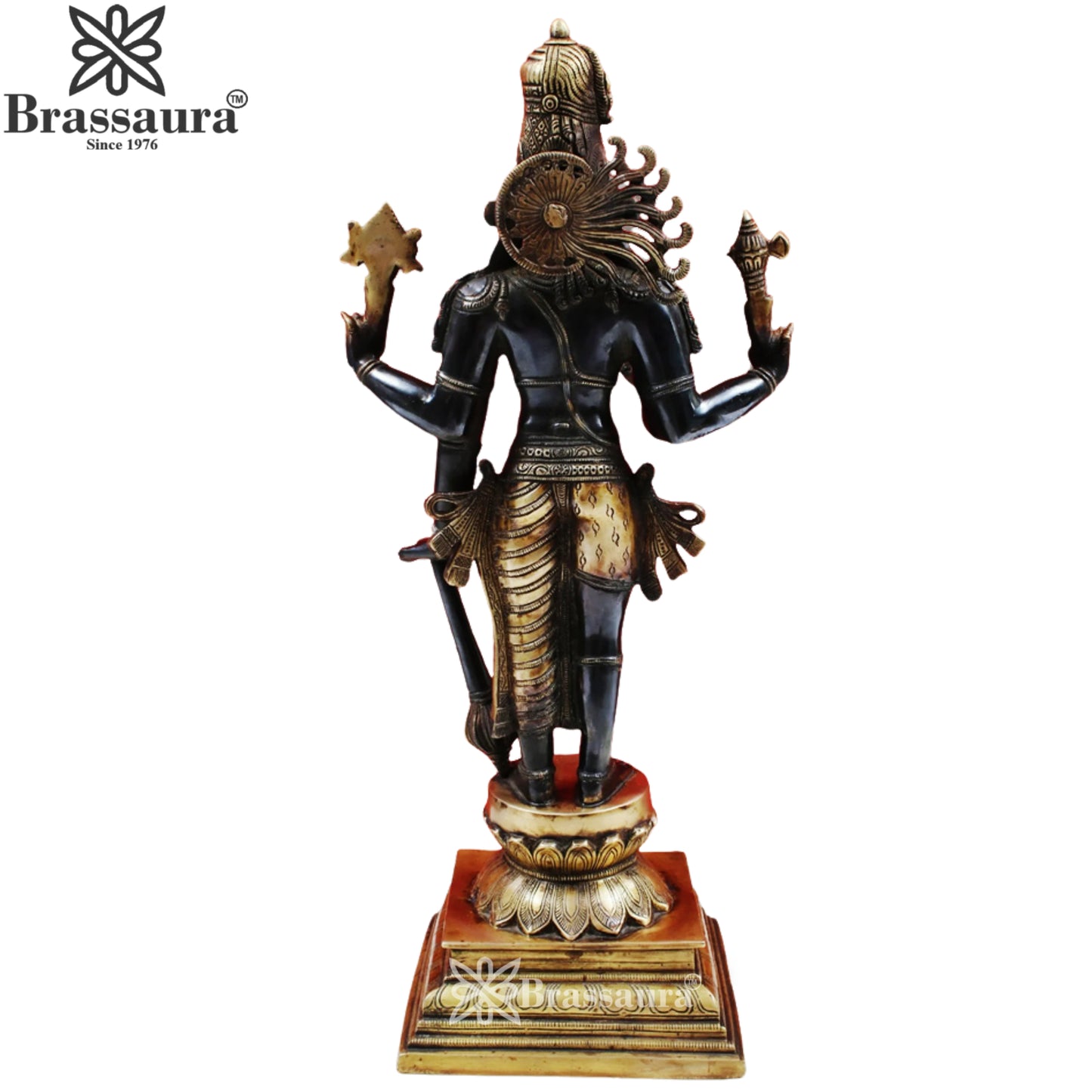 Brass Harihara Vishnu Statue Weight 10 Kg And Height 21.5 Inch