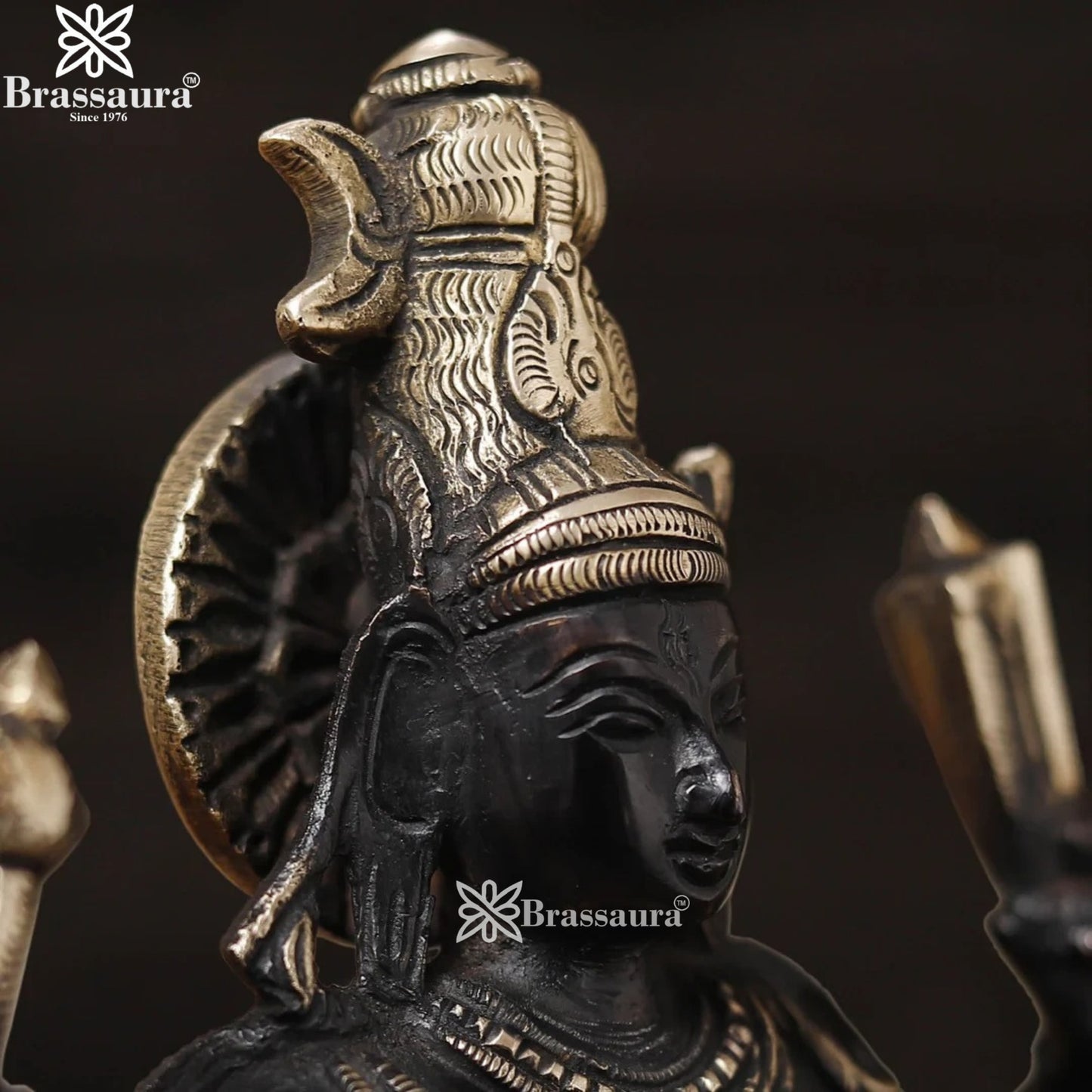 Brass Antique Dancing Natraj Statue Weight 3.12 Kg And Height 12.5 Inch