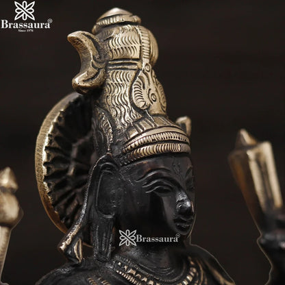 Brass Antique Dancing Natraj Statue Weight 3.12 Kg And Height 12.5 Inch