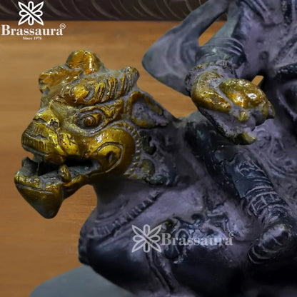 Brass Kuber Statue Weight 1.81 Kg And Height 7 Inch