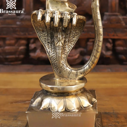 Brass Dancing Krishna Murti Weight 13.96 Kg And Height 29.5 Inch