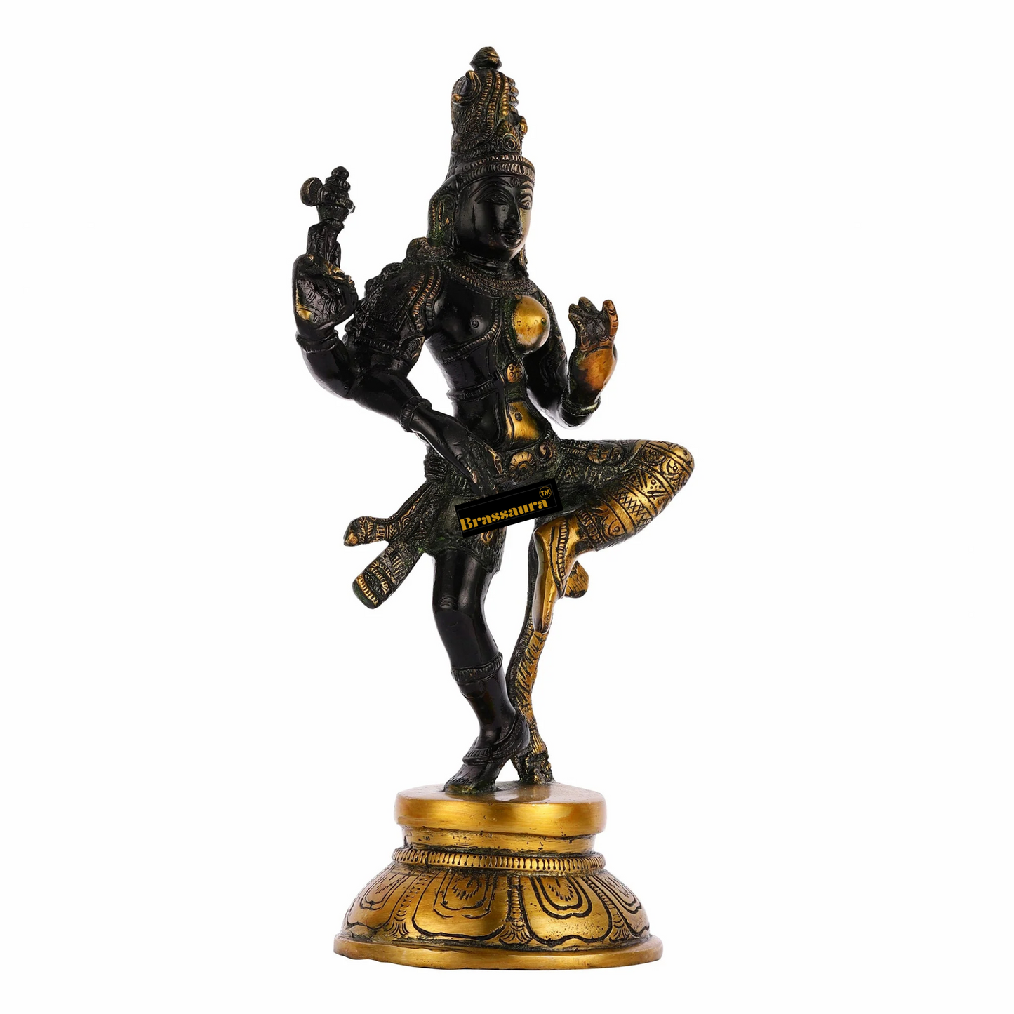 Brass Elegant Aardhnareshwar Idol for Home and Decor | Weight 3.25 Kg Height 12 inch