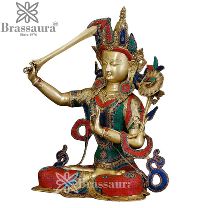 Brass Vintage Tara Weight 33 Kg & Height 32 Inch