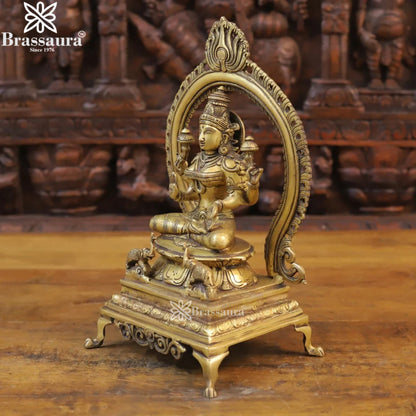 Brass Lakshmi Murti Weight 4.36 Kg And Height 13 Inch