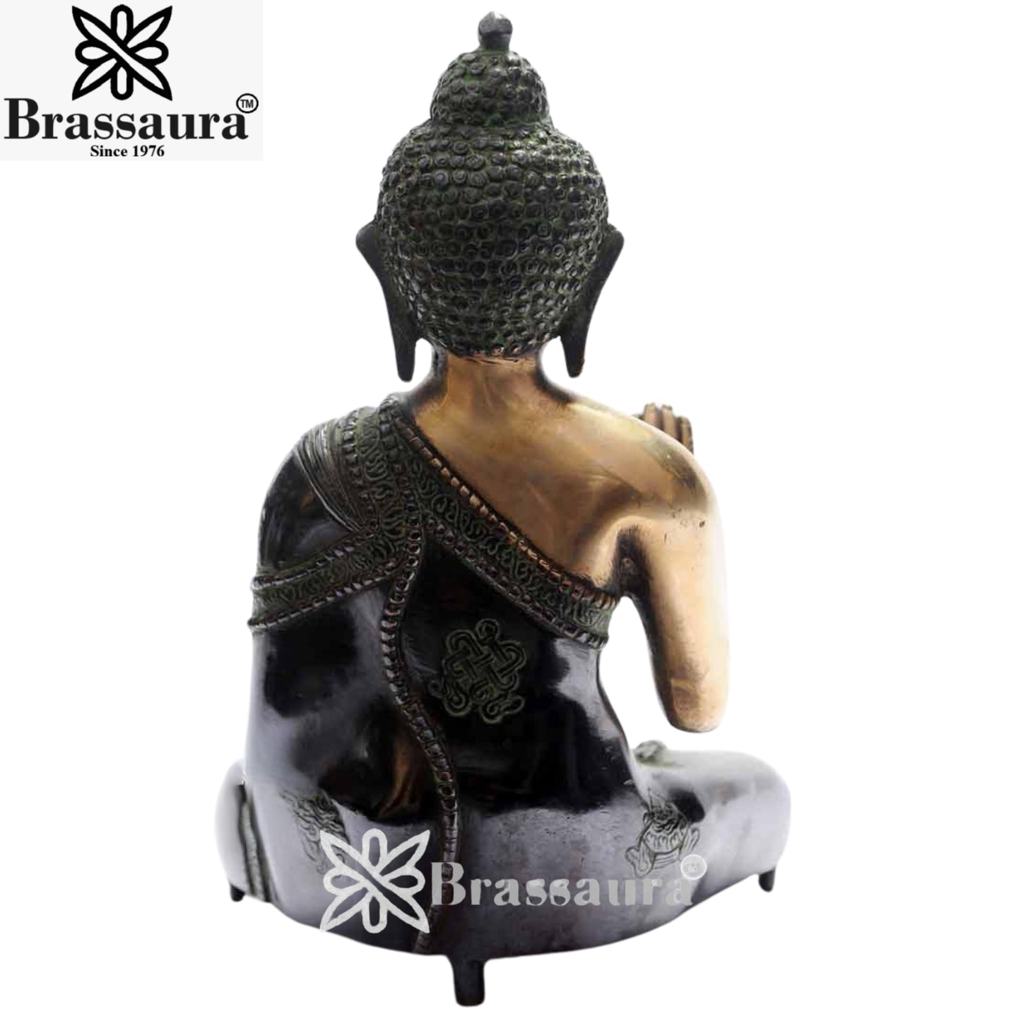 Brass Vintage Buddha Weight 3.5 Kg & Height 11 Inch