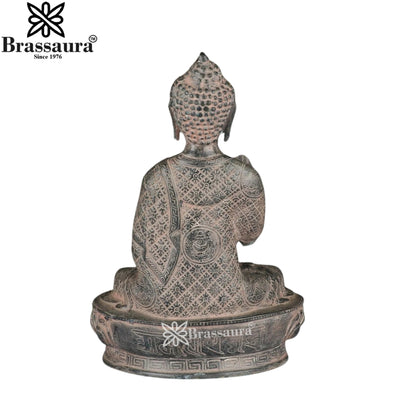 Brass Blessing Buddha Weight 4.7 kg & Height 12 Inch