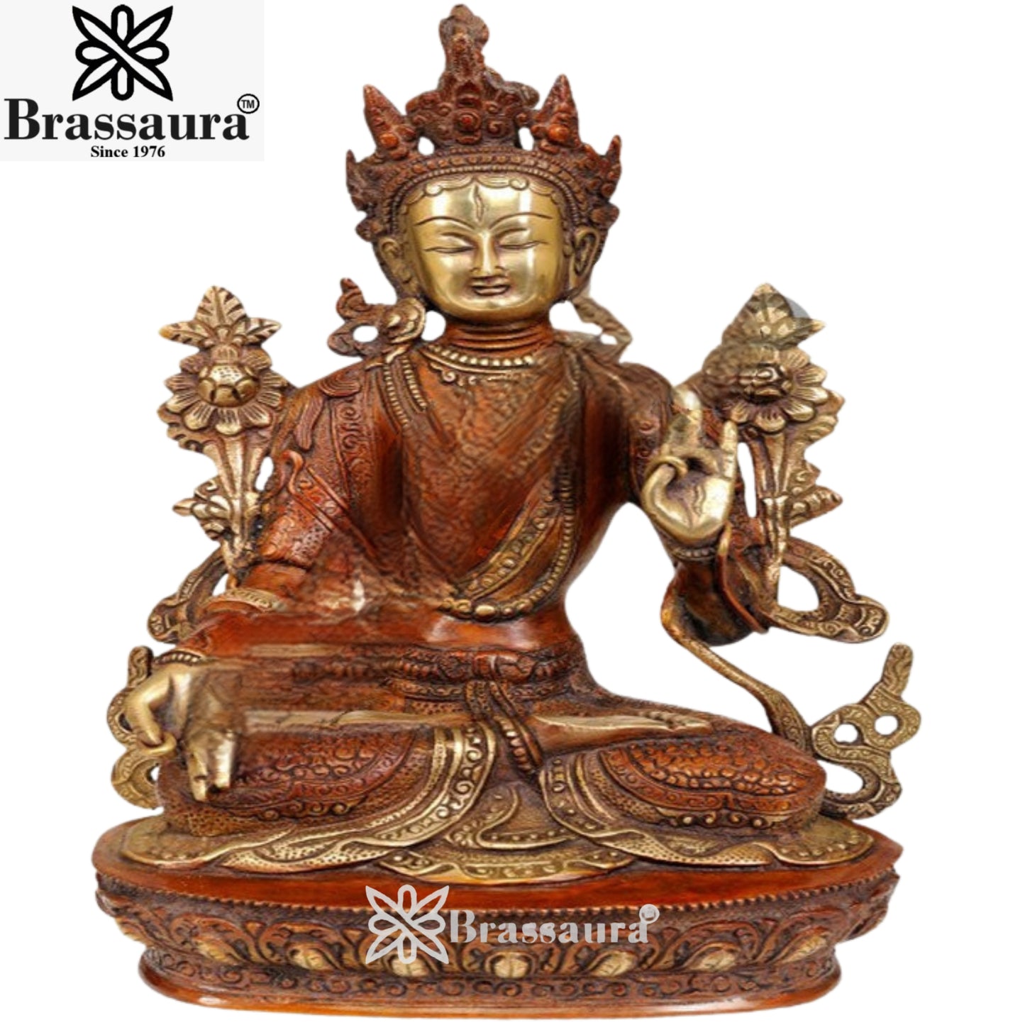 Brass Vintage Tara Weight 4 Kg & Height 12 Inch