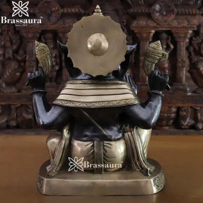 Brass Ganesha Statue Weight 24.42 Kg And Height 21 Inch