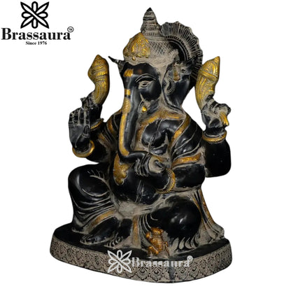 Brass Ganesha Statue Weight 24 Kg And Height 20.5 Inch