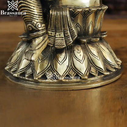 Brass Ganesha Weight 9 Kg & Height 15 Inch