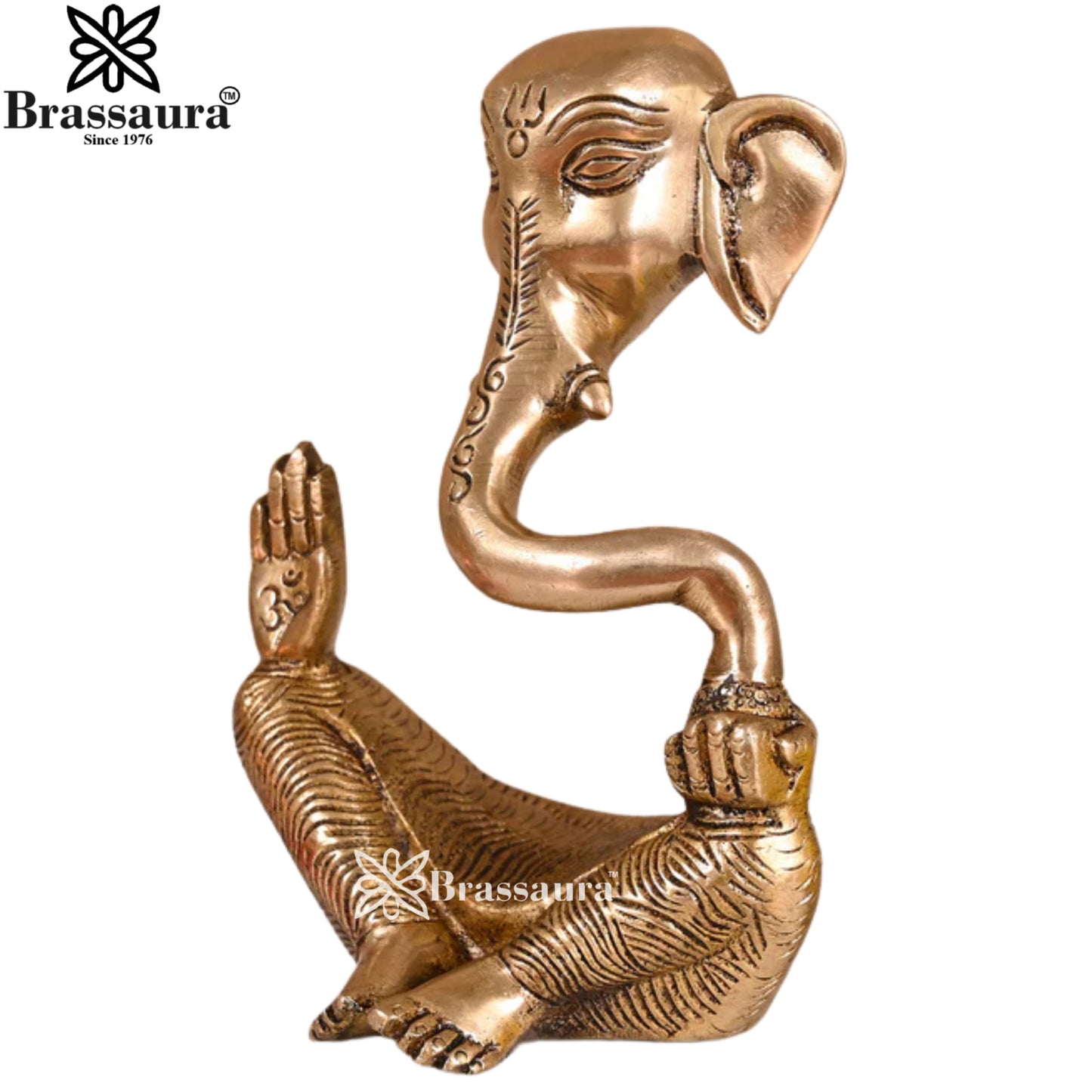 Brass Modern Ganesha Statue Weight 1 Kg & Height 6 Inch