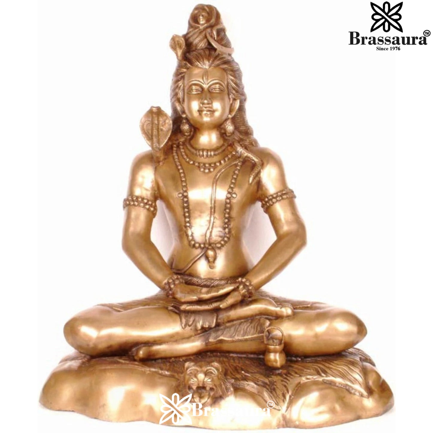 Brass Royal Golden Shiva Weight 33 Kg & Height 28 Inch