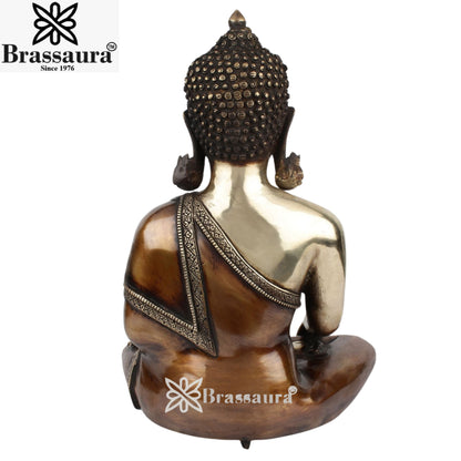 Brass Bhumisprasa Buddha Weight 10 kg & Height 16 Inch