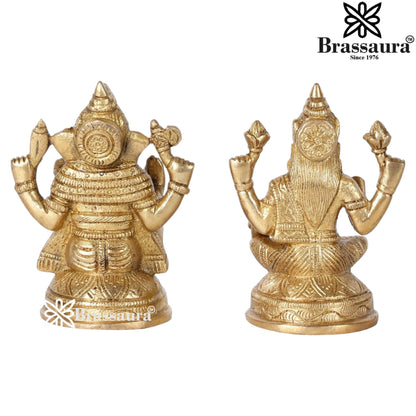 Brass Classic Lakshmi Ganesh Weight 1.5 kg & Height 4 Inch
