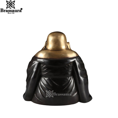 Brass Laughing Buddha Weight 12 kg & Height 13 Inch