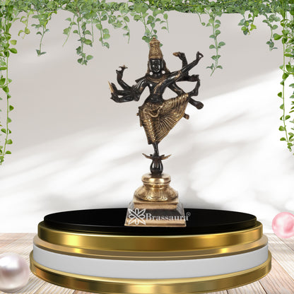 Brass Chola Dancing Vishnu Statue Weight 5.3 Kg And Height 16 Inch