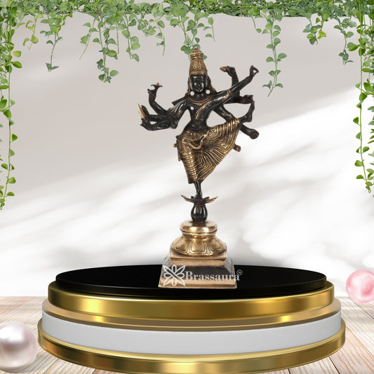 Brass Chola Dancing Vishnu Statue Weight 5.3 Kg And Height 16 Inch