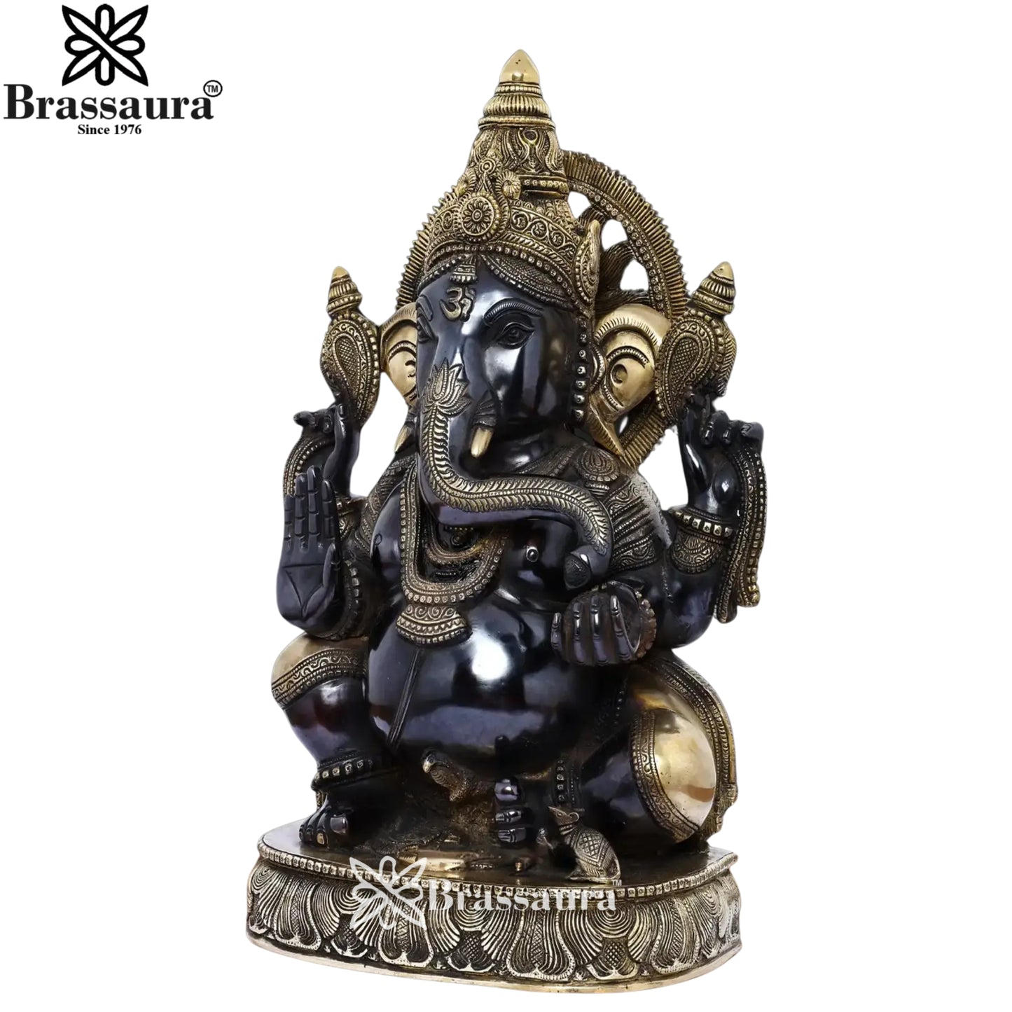 Brass Classic Ganesha Weight 22 Kg & Height 19 Inch
