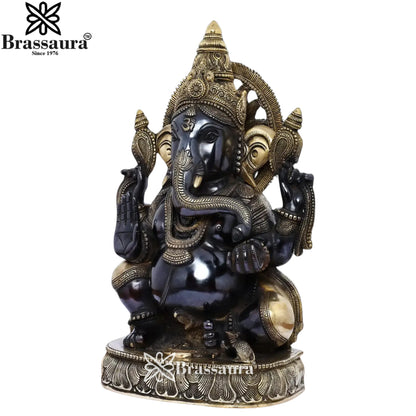 Brass Classic Ganesha Weight 22 Kg & Height 19 Inch