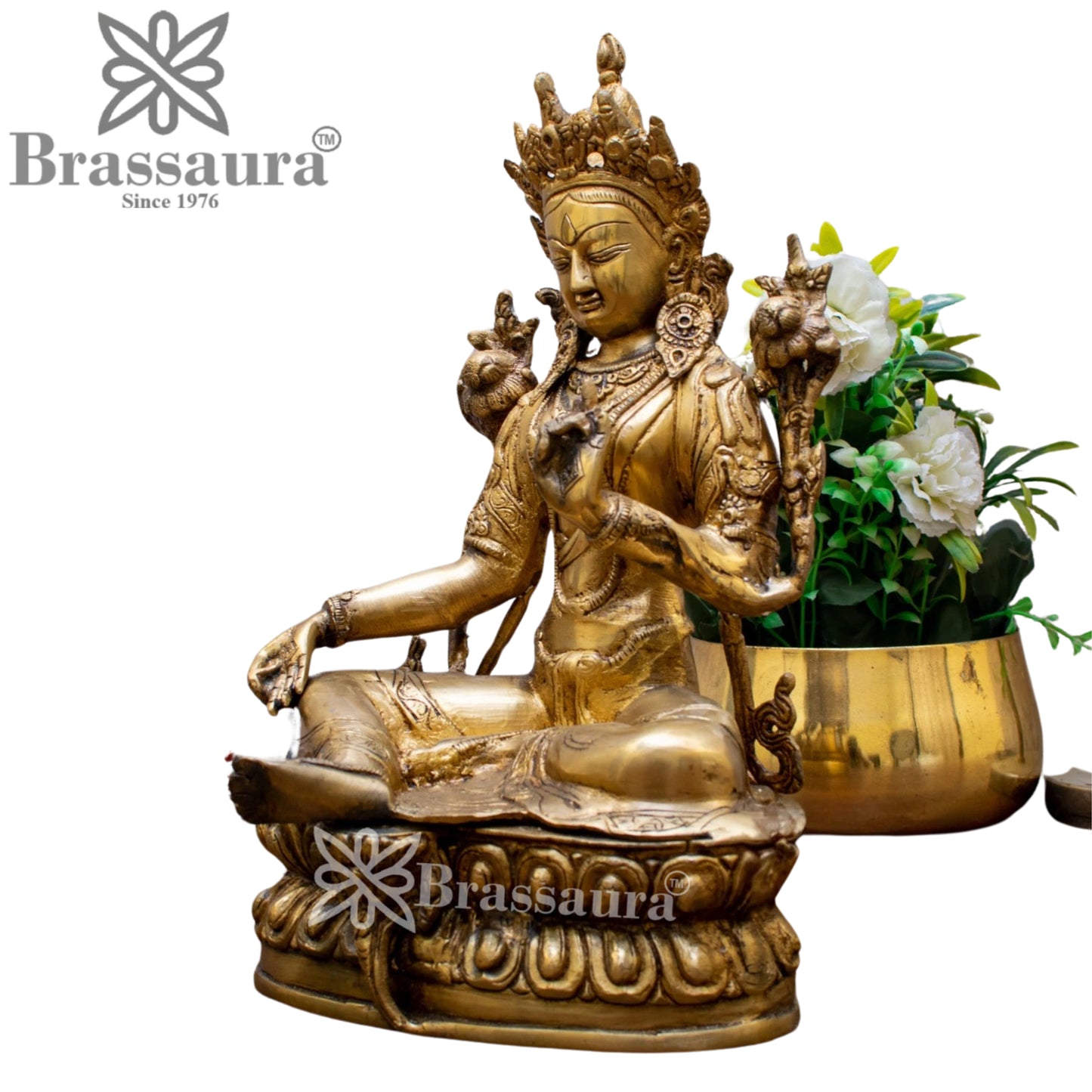 Brass Classic Tara Weight 4 Kg & Height 14 Inch