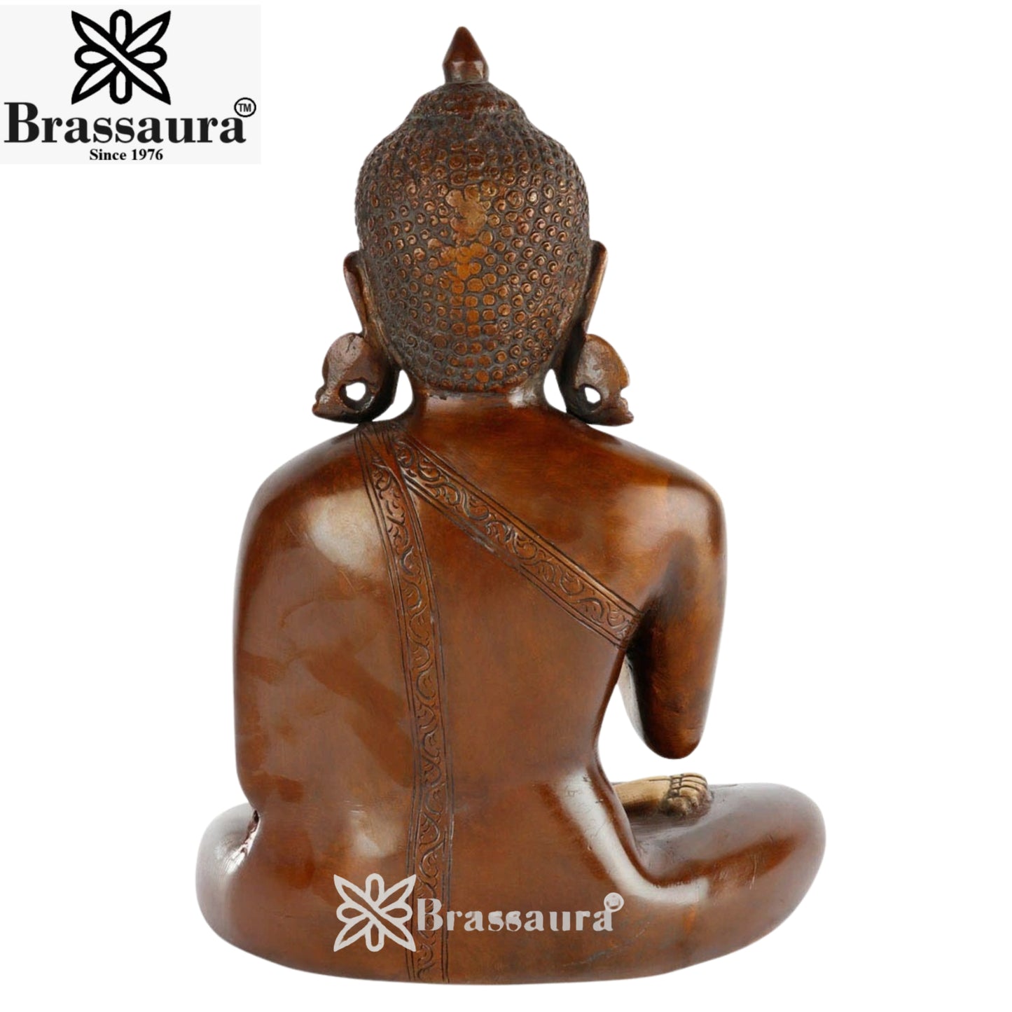 Brass Blessing Buddha Weight 6 kg & Height 13 Inch