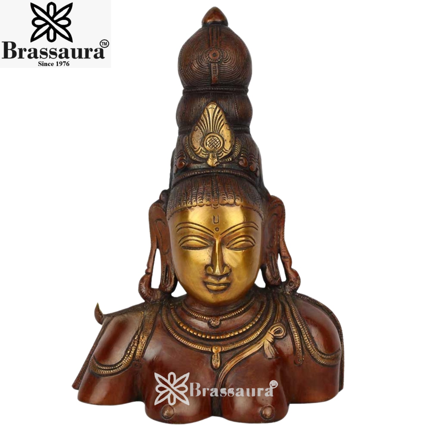 Brass  Brust Tara Weight 3.3 kg & Height 10.5 Inch