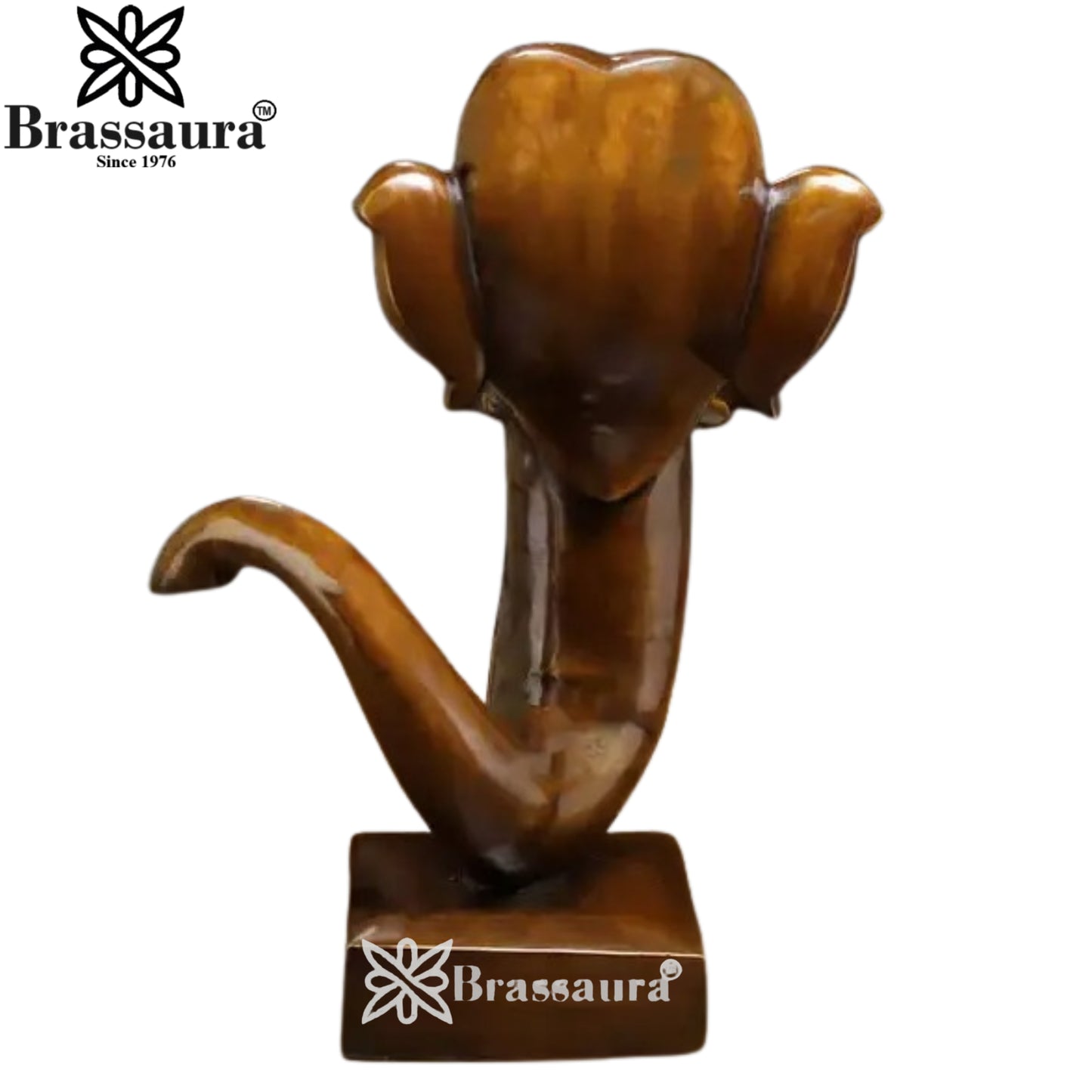 Brass Ganesha Statue Weight 12.17 Kg And Height 17 Inch