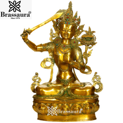 Brass Artistic Tara Weight 47 Kg & Height 39 Inch