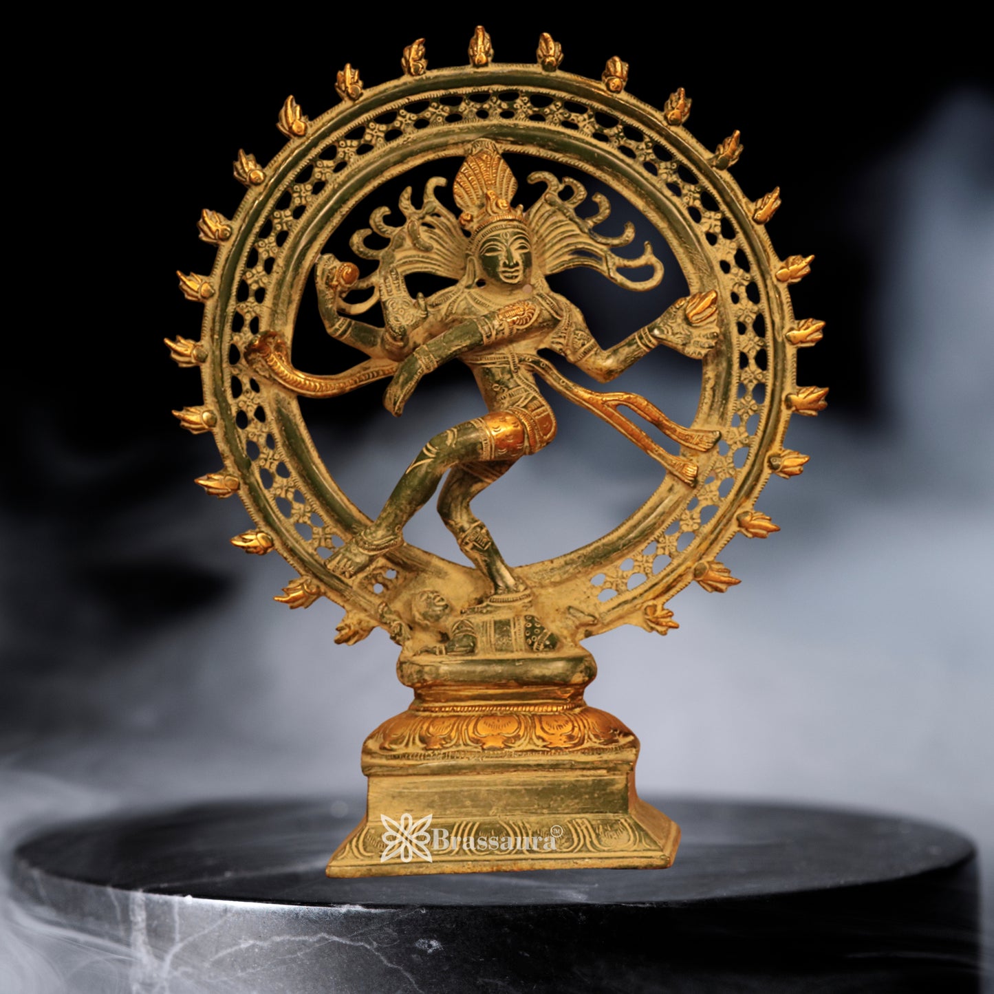 Brass Dancing Natraj Statue Weight 4.1 Kg And Height 14 Inch