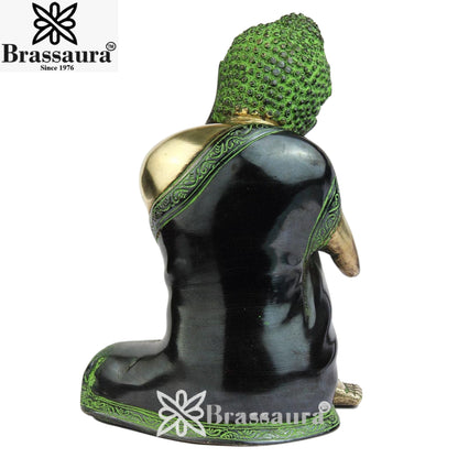 Brass Vintage Buddha Weight 4 Kg & Height 9 Inch