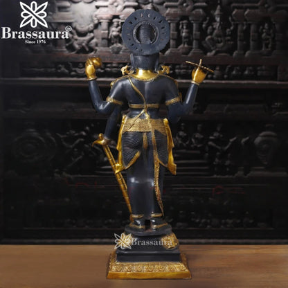 Brass Vishnu Statue Weight 31.77 Kg And Height 41 Inch