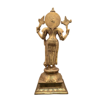 Brass Vishnu Murti for Home and Decor Show Piece for Living Room Height 43 cm Weight 5.7 Kg